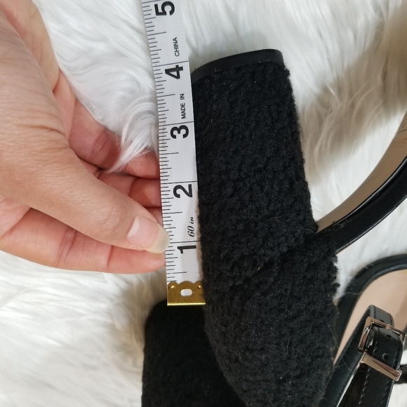 Call It Spring Black Chunky Heel Open Toe Sandals Adjustable Ankle Straps.8.5 - Picture 15 of 17